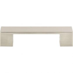 Wide Square Pull 3 3/4 Inch (c-c) - Brushed Nickel - BN