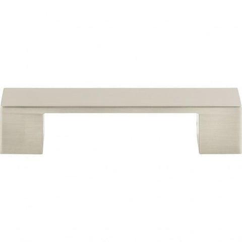 Wide Square Pull 3 3/4 Inch (c-c) - Brushed Nickel - BN
