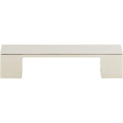 Wide Square Pull 3 3/4 Inch (c-c) - Polished Nickel - PN