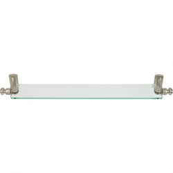 Legacy Bath Glass Shelf 24 Inch (c-c) - Brushed Nickel - BRN