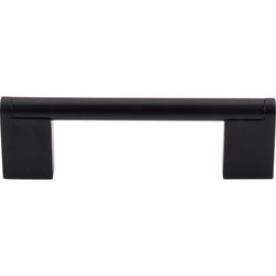 Princetonian Bar Pull 3 3/4 Inch (c-c) - Flat Black - BLK