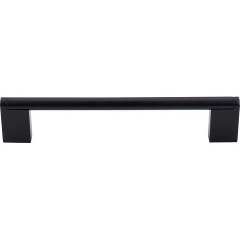 Princetonian Bar Pull 6 5/16 Inch (c-c) - Flat Black - BLK