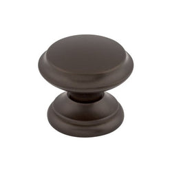 Flat Top Knob 1 3/8 Inch - Oil Rubbed Bronze - ORB