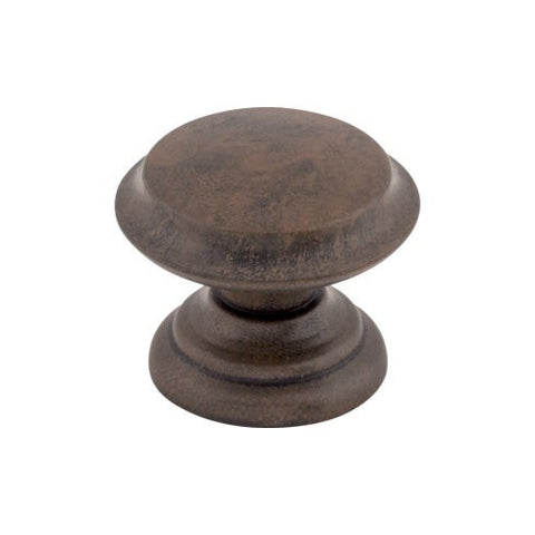 Flat Top Knob 1 3/8 Inch - Patina Rouge - PAR