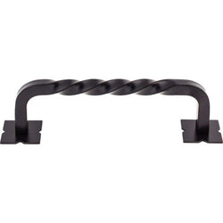 Normandy Twist Appliance Pull 8 Inch (c-c) - Patina Black - PA