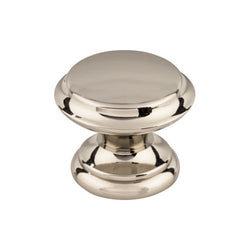 Flat Top Knob 1 3/8 Inch - Polished Nickel - PN