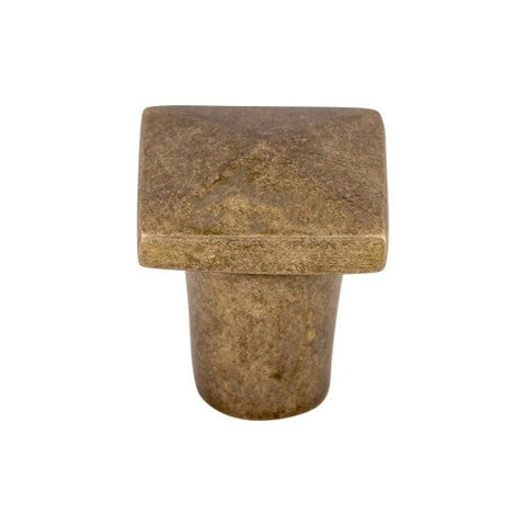 Aspen Square Knob 3/4 Inch - Light Bronze - LB