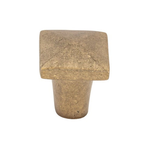 Aspen Square Knob 7/8 Inch - Light Bronze - LB