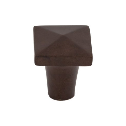 Aspen Square Knob 7/8 Inch - Mahogany Bronze - MCB