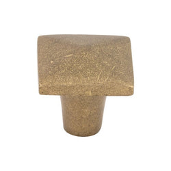 Aspen Square Knob 1 1/4 Inch - Light Bronze - LB