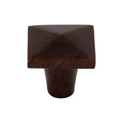 Aspen Square Knob 1 1/4 Inch - Mahogany Bronze - MCB