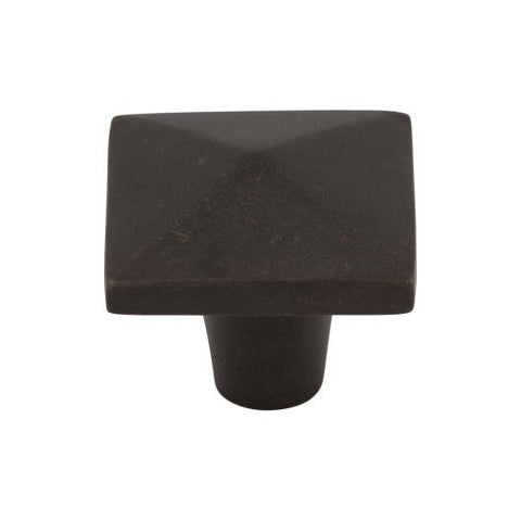 Aspen Square Knob 1 1/2 Inch - Medium Bronze - MB