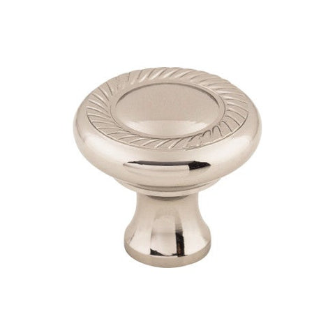 Swirl Cut Knob 1 1/4 Inch - Polished Nickel - PN