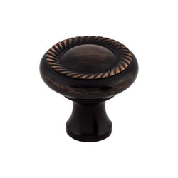 Swirl Cut Knob 1 1/4 Inch - Tuscan Bronze - TB