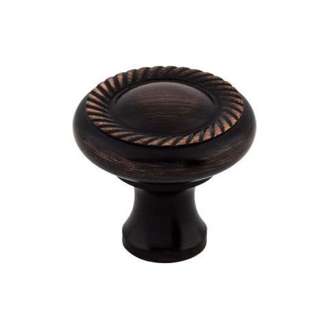 Swirl Cut Knob 1 1/4 Inch - Tuscan Bronze - TB