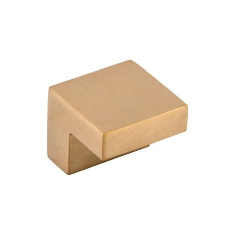 Square Knob 5/8 Inch (c-c) - Brushed Bronze - BB