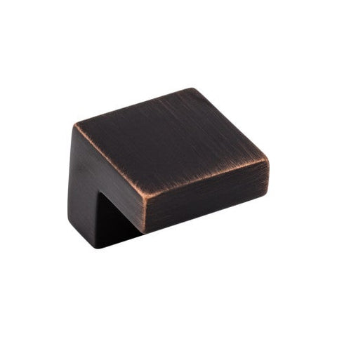 Square Knob 5/8 Inch (c-c) - Tuscan Bronze - TB