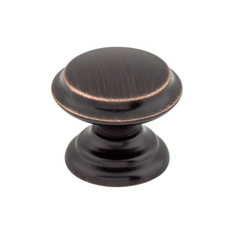 Flat Top Knob 1 3/8 Inch - Tuscan Bronze - TB