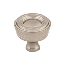 Beaded Knob 1 5/16 Inch - Brushed Satin Nickel - BSN