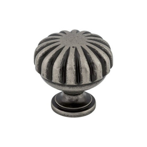 Melon Knob 1 1/4 Inch - Pewter Antique - PTA