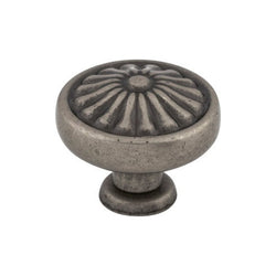 Flower Knob 1 1/4 Inch - Pewter Antique - PTA