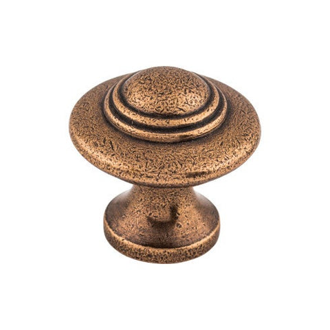 Ascot Knob 1 1/4 Inch - Old English Copper - OEC