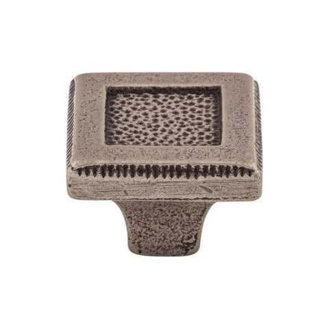 Square Inset Knob 1 5/16 Inch - Cast Iron - CI