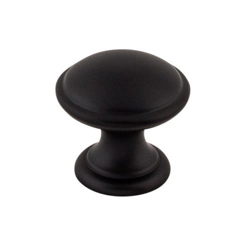 Rounded Knob 1 1/4 Inch - Flat Black - BLK