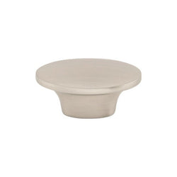 Oval Knob 1 1/2 Inch - Brushed Satin Nickel - BSN