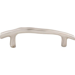 Aspen II Twig Pull 3 1/2 Inch (c-c) - Brushed Satin Nickel - B