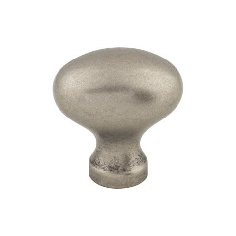 Egg Knob 1 1/4 Inch - Pewter Antique - PTA