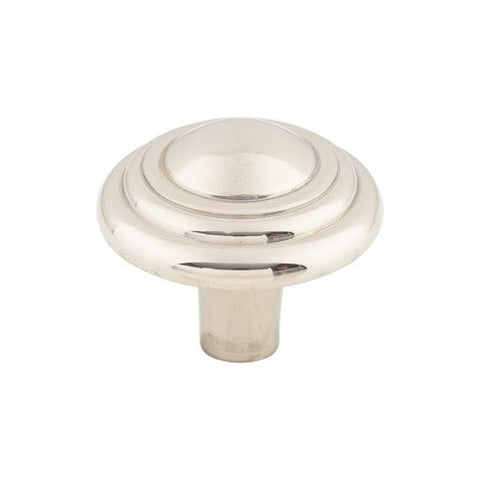 Aspen II Button Knob 1 3/4 Inch - Polished Nickel - PN