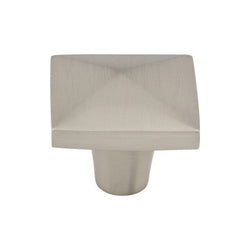 Aspen II Square Knob 1 1/2 Inch - Brushed Satin Nickel - BSN