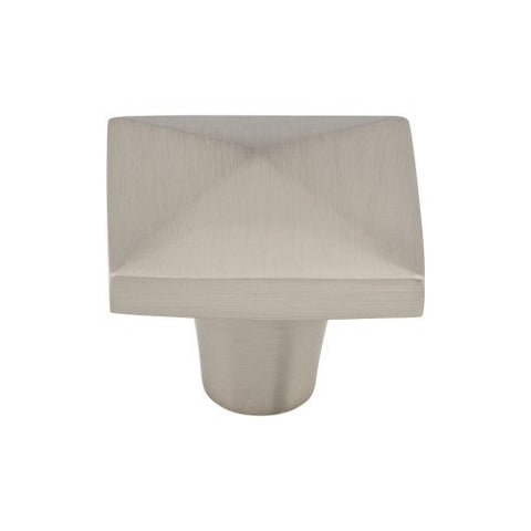 Aspen II Square Knob 1 1/2 Inch - Brushed Satin Nickel - BSN