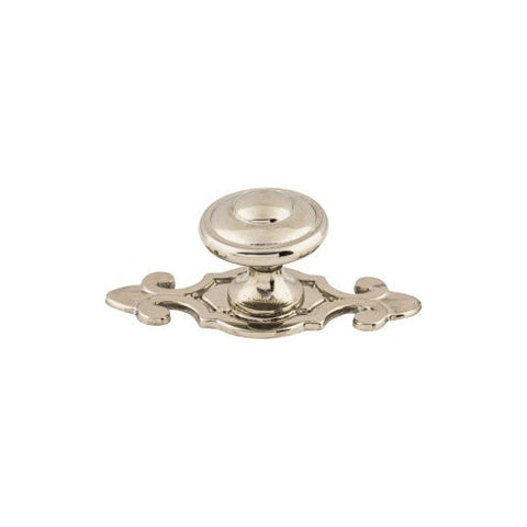 Canterbury Knob 1 1/4 Inch w/Backplate - Polished Nickel - PN