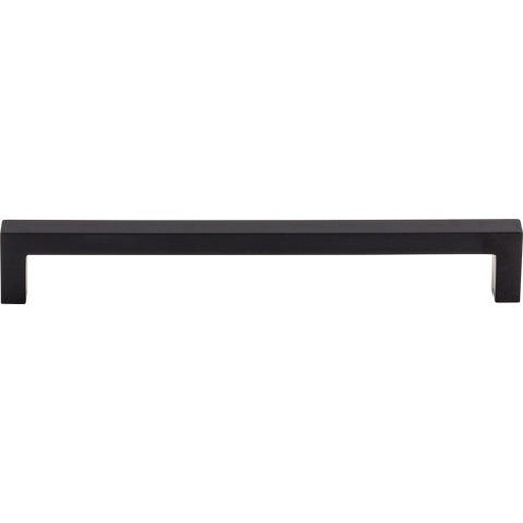 Square Bar Pull 7 9/16 Inch (c-c) - Flat Black - BLK