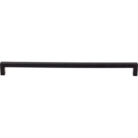 Square Bar Pull 12 5/8 Inch (c-c) - Flat Black - BLK