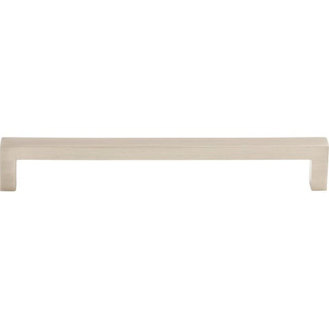 Square Bar Pull 7 9/16 Inch (c-c) - Brushed Satin Nickel - BSN