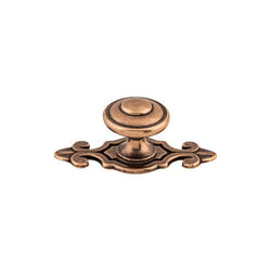 Canterbury Knob 1 1/4 Inch w/Backplate - Old English Copper -