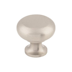 Flat Faced Knob 1 1/4 Inch - Brushed Satin Nickel - BSN