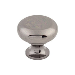 Flat Faced Knob 1 1/4 Inch - Black Nickel - BNI