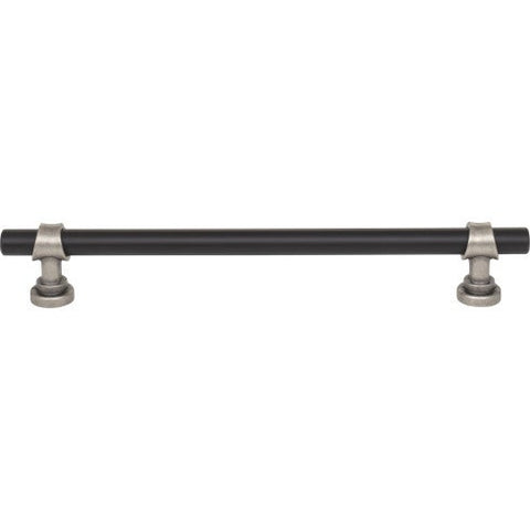 Bit Pull 7 9/16 Inch (c-c) - Flat Black and Pewter Antique - B