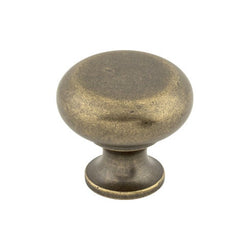 Flat Faced Knob 1 1/4 Inch - German Bronze - GBZ