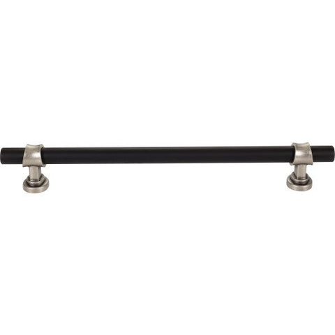 Bit Appliance Pull 12 Inch (c-c) - Flat Black and Pewter Antiq