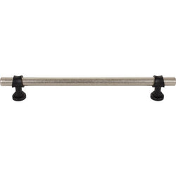 Bit Appliance Pull 12 Inch (c-c) - Pewter Antique and Flat Bla