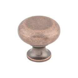 Flat Faced Knob 1 1/4 Inch - Antique Copper - AC