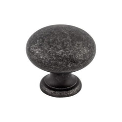 Mushroom Knob 1 1/4 Inch - Black Iron - BI