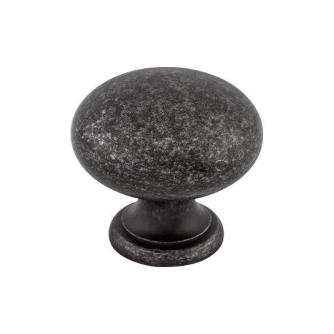 Mushroom Knob 1 1/4 Inch - Black Iron - BI