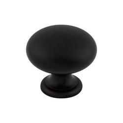 Mushroom Knob 1 1/4 Inch - Flat Black - BLK