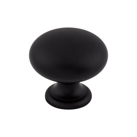 Mushroom Knob 1 1/4 Inch - Flat Black - BLK